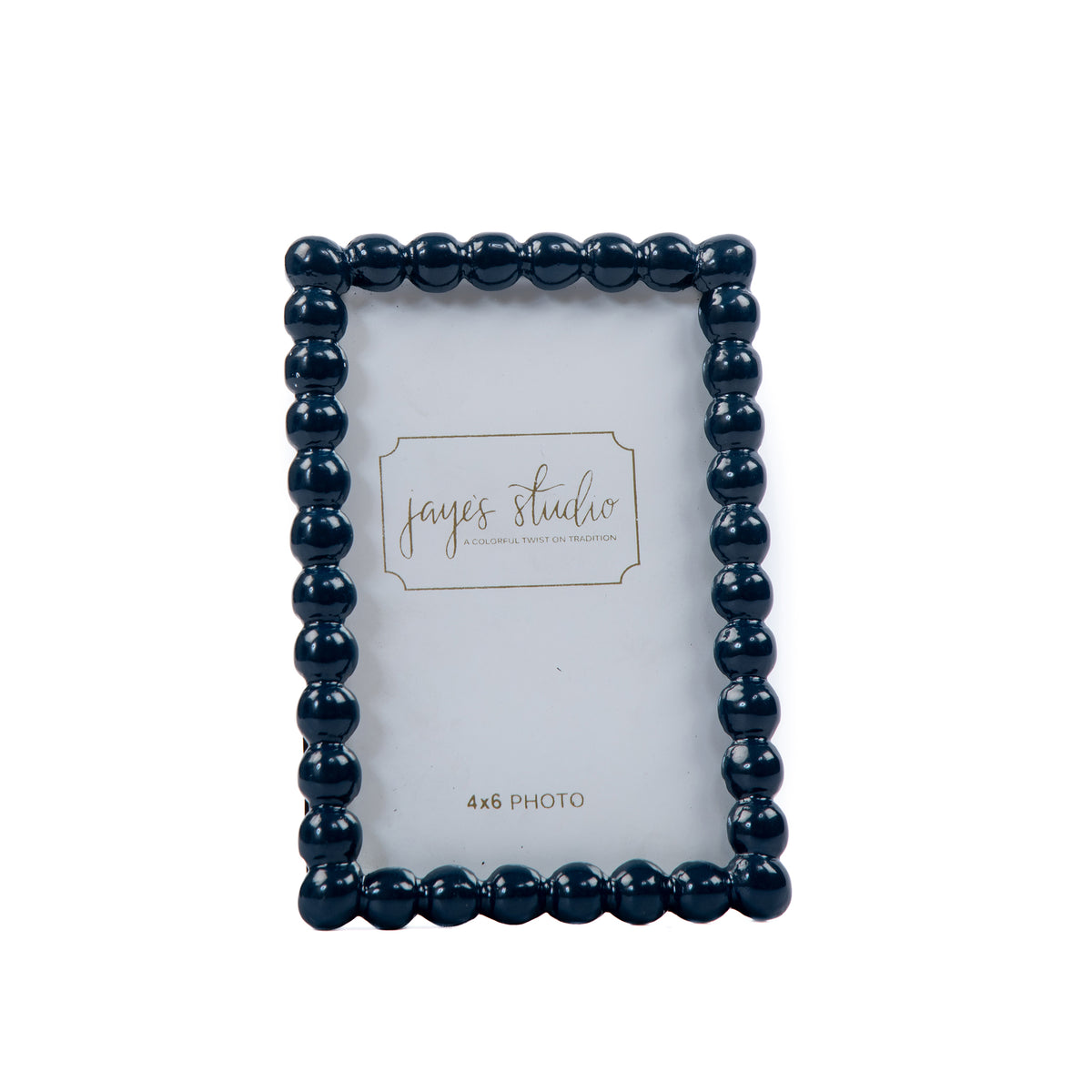 Gracie Pearl Blue / Indigo Blue Rectangular Metal Photo Frame, Picture Frame for Home, Bedroom, Home Office - Avail 08/17