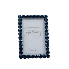 Gracie Pearl Blue / Indigo Blue Rectangular Metal Photo Frame, Picture Frame for Home, Bedroom, Home Office - Avail 08/17