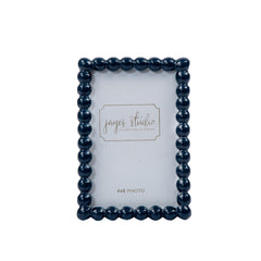 Gracie Pearl Blue / Indigo Blue Rectangular Metal Photo Frame, Picture Frame for Home, Bedroom, Home Office - Avail 08/17