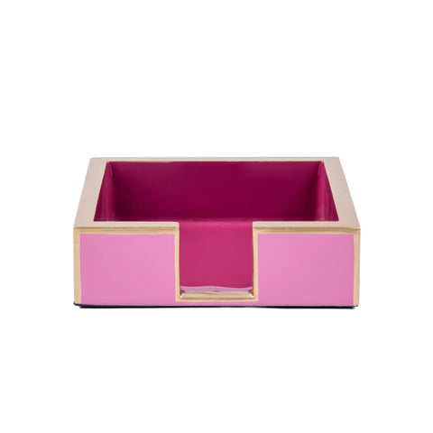 Gracie Enameled Color Block Amelia Cocktail Tray - Light Pink & Fuchsia - Avail 11/27