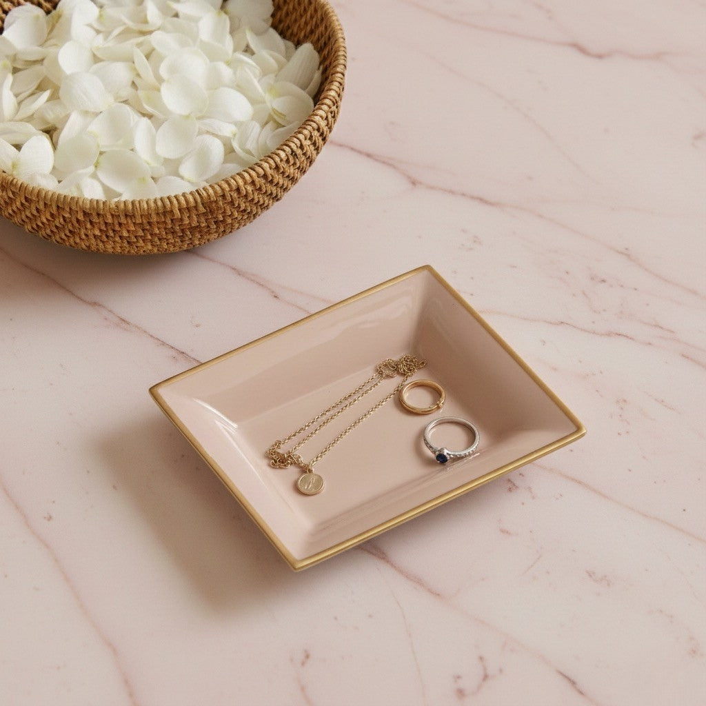 Gracie Enameled Landry Jewelry Tray