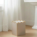 Gracie Scarlett Wastebasket Natural & White - Avail 11/11