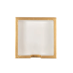 Gracie Enameled Navy and White Square Wooden Cocktail Napkin Tray for Barware, Serving, Entertaining - Amelia Decorative Tray