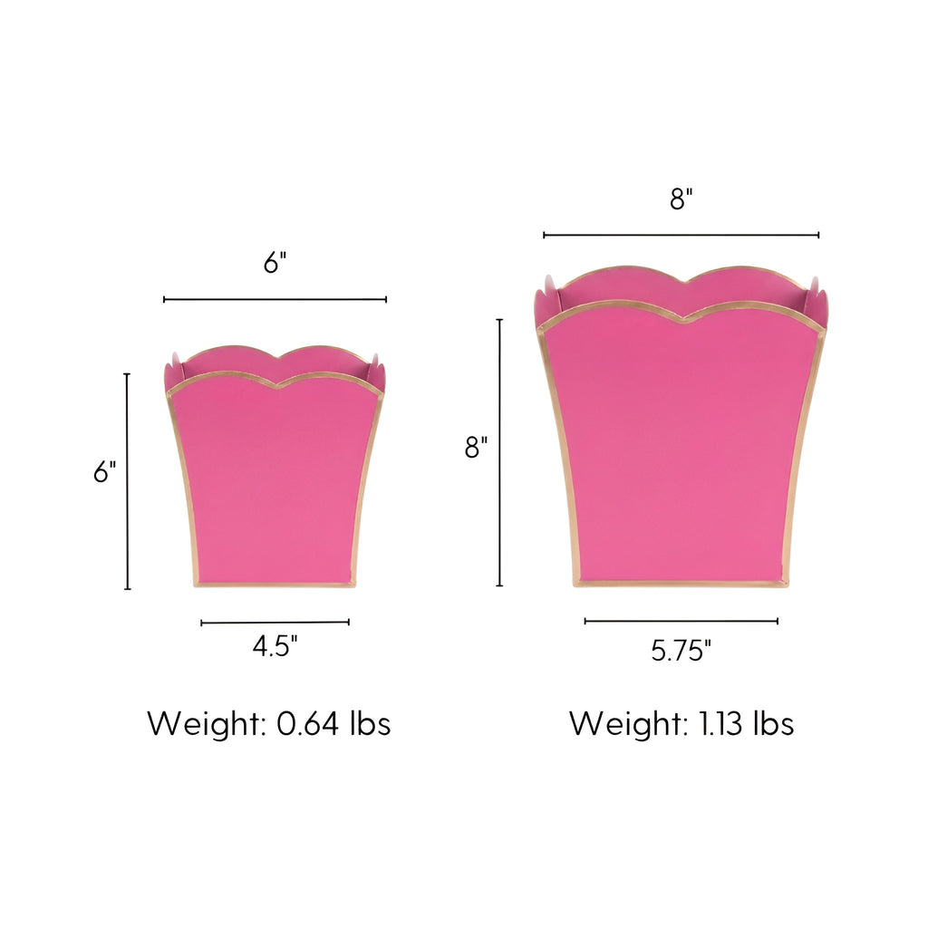 Gracie Scarlett Square Cachepot Planter