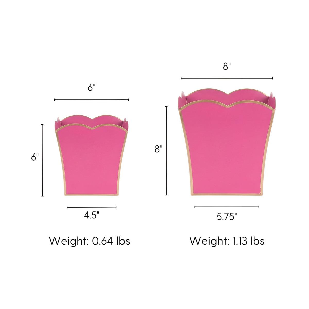 Gracie Scarlett Square Cachepot Planter