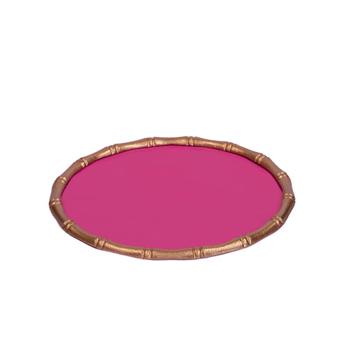 Pink Chargettes for Table Top / Serving / Dinnerware / Tablesetting / Placemats made with High quality metal - designed by Jaye's Studio - Gracie Collection16"