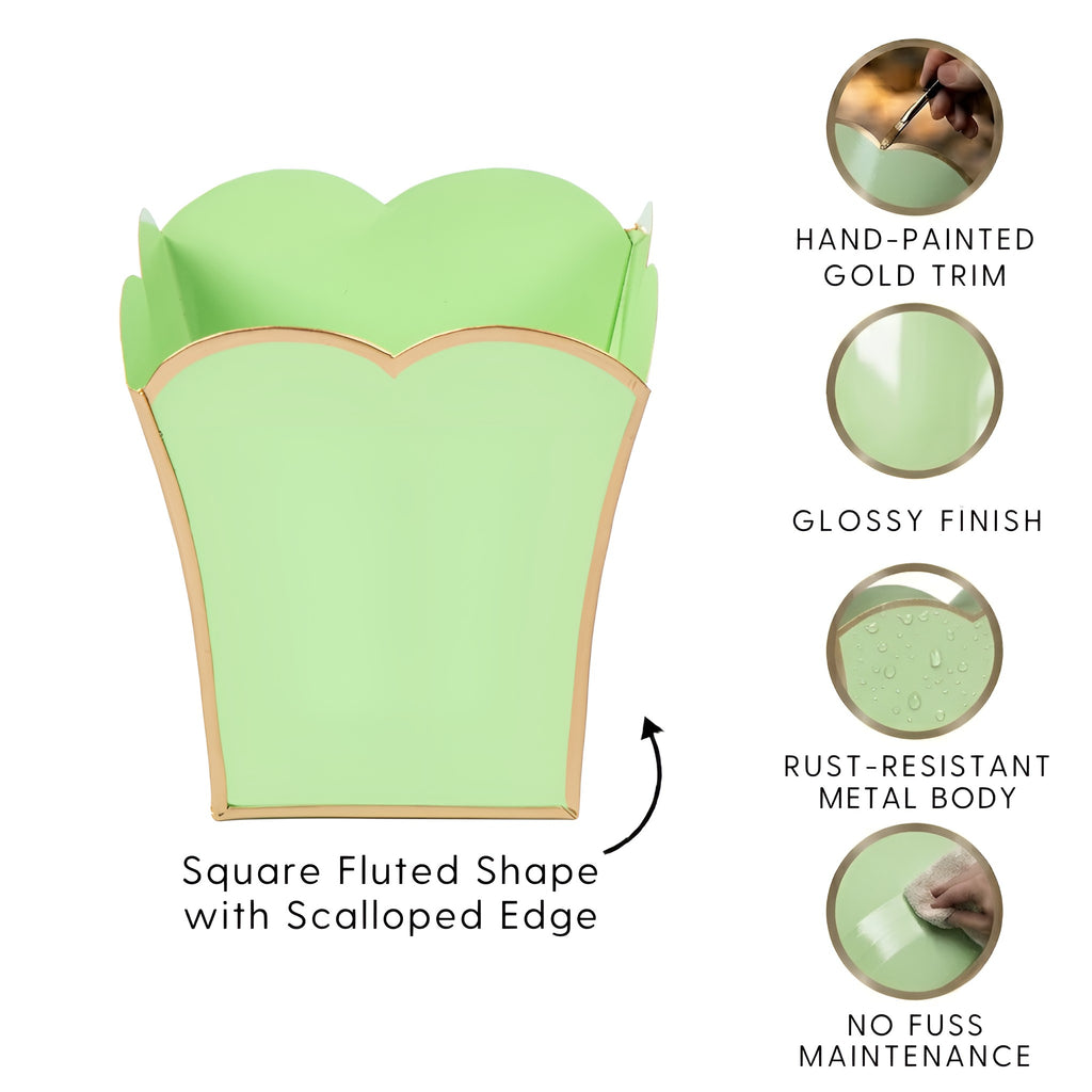 Gracie Scarlett Square Cachepot Planter