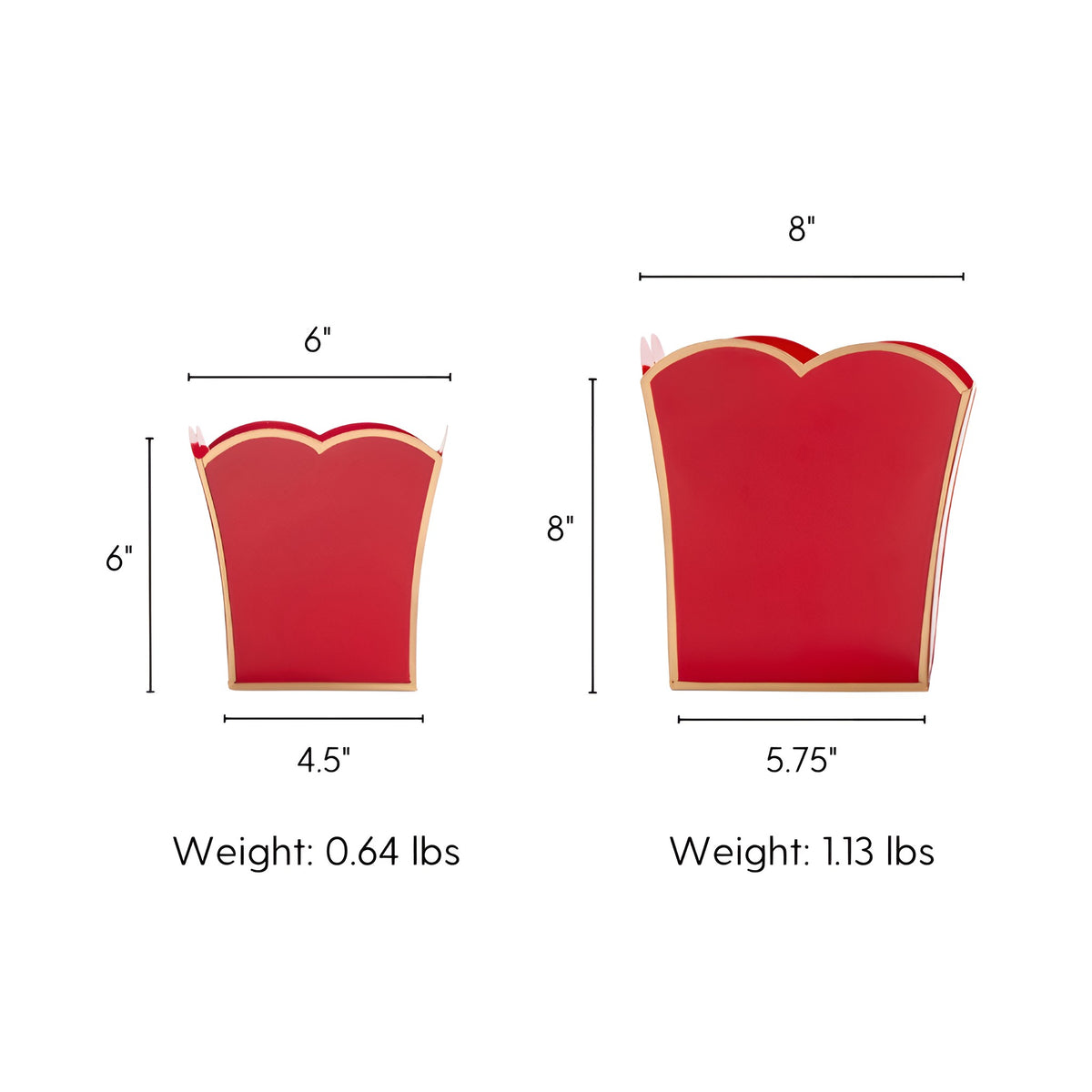 Gracie Scarlett Square Cachepot Planter