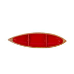Gracie Statement Platter - Mango Wood & Red Enamel - Avail 11/21