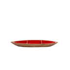 Gracie Statement Platter - Mango Wood & Red Enamel - Avail 11/21