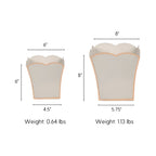 Gracie Scarlett Square Cachepot Planter