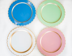 Classic White Charger Plate For Dinnerware, Place Settings, Entertaining (Set of 4) - Gracie Scarlett