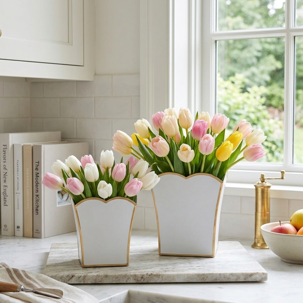 Gracie Scarlett Square Cachepot Planter