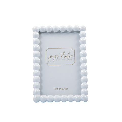 Gracie Pearl Photo Frame - White - Avail 08/02