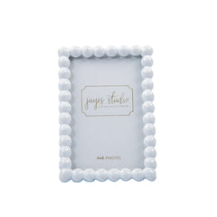 Gracie Pearl White Rectangular Metal Photo Frame, Picture Frame for Home, Bedroom, Home Office - Avail 08/17