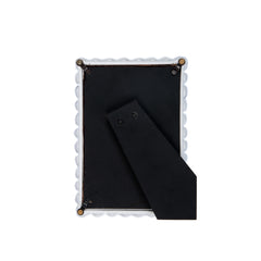 Gracie Pearl White Rectangular Metal Photo Frame, Picture Frame for Home, Bedroom, Home Office - Avail 08/17