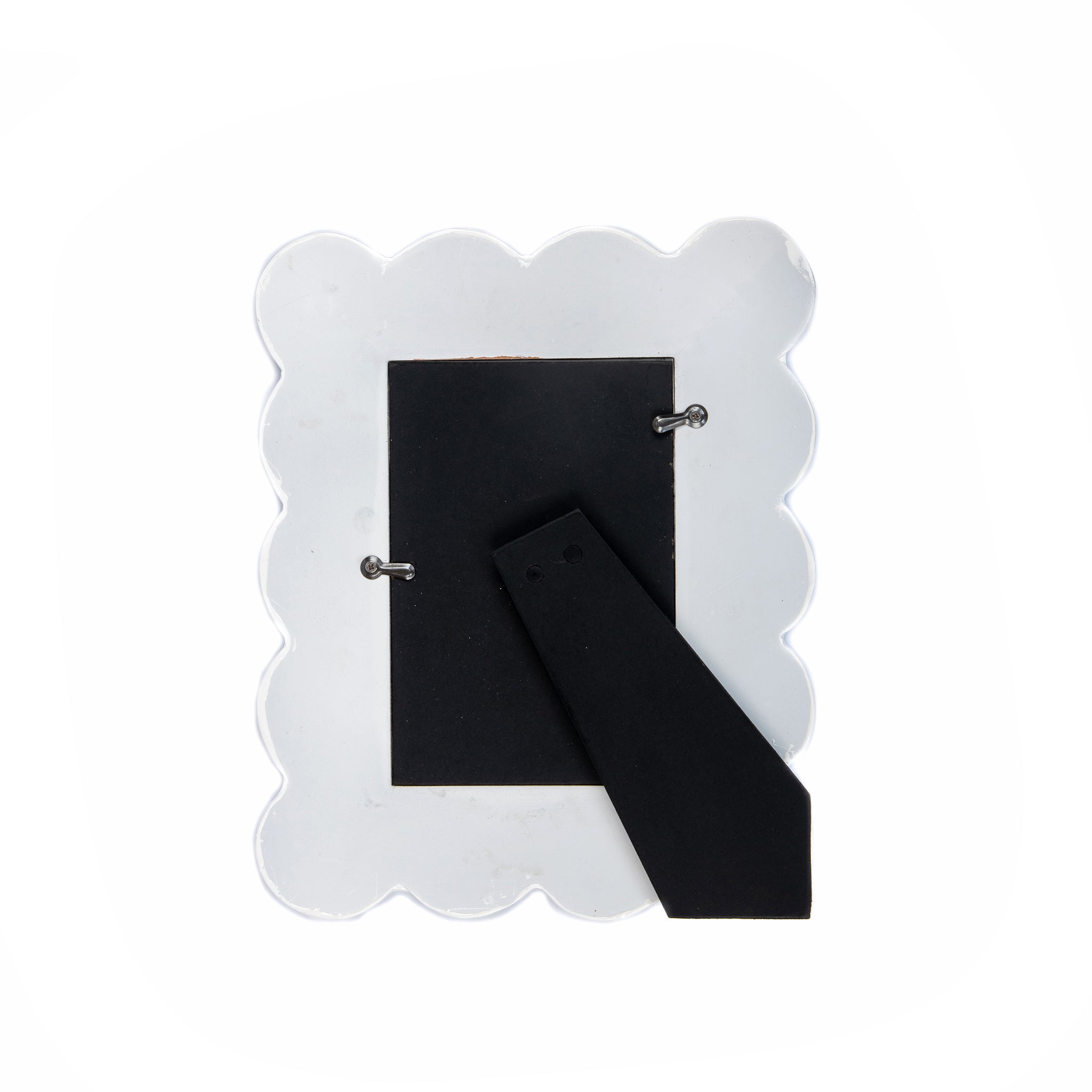 Gracie Scalloped Photo Frame - White - Avail 09/24