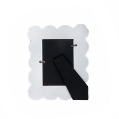 Gracie Scalloped Photo Frame - White - Avail 09/24
