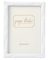 Isabelle White Rectangular Metal Photo Frame, Picture Frame for Home, Bedroom, Home Office