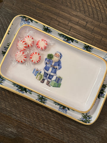 Blue Bow Christmas Rowan Tray Set - Avail 12/23