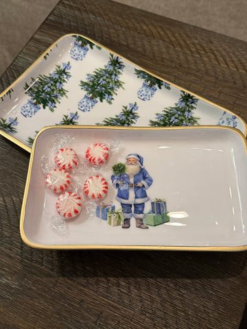 Blue Bow Christmas Rowan Tray Set - Avail 12/23