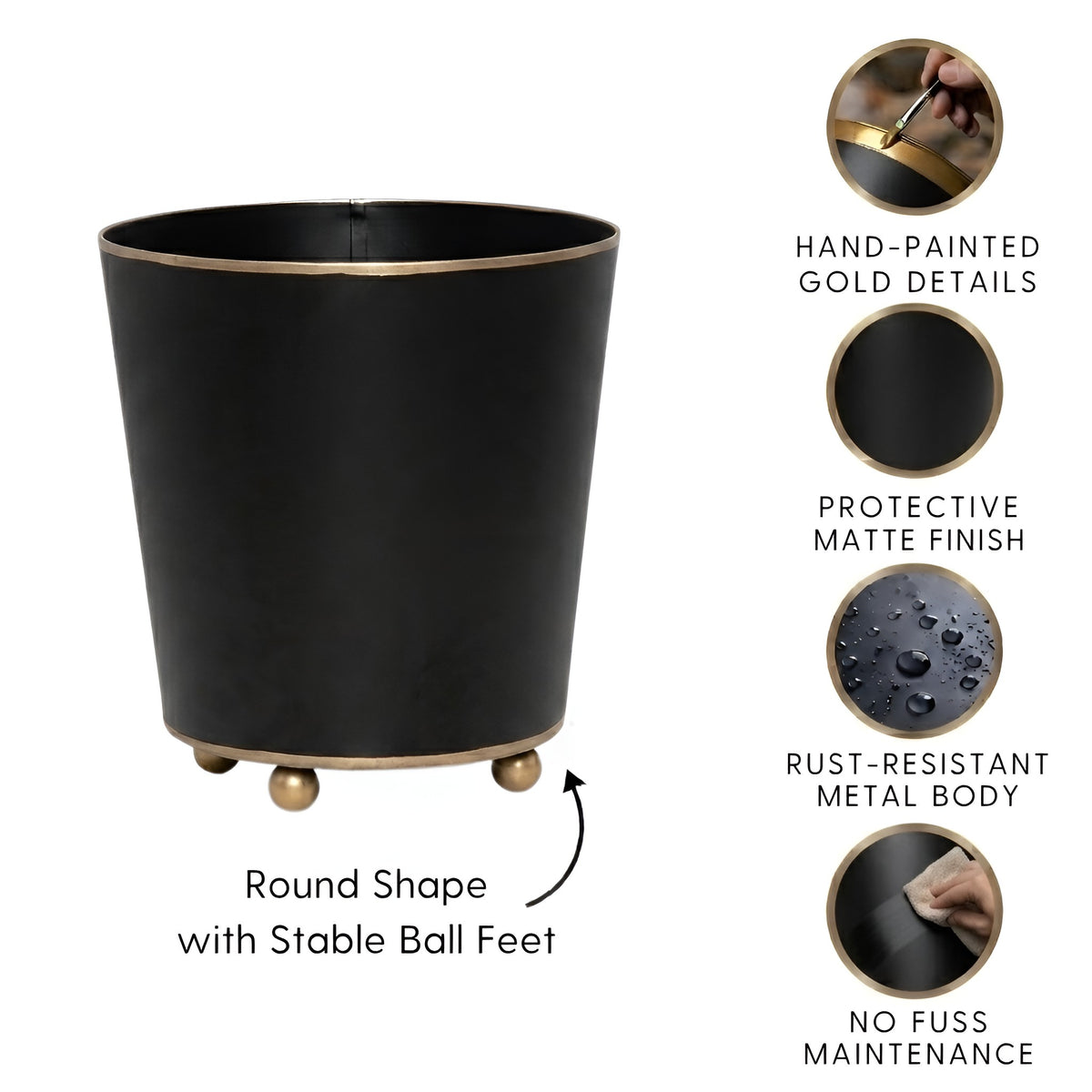 Mattie Round Cachepot Planter