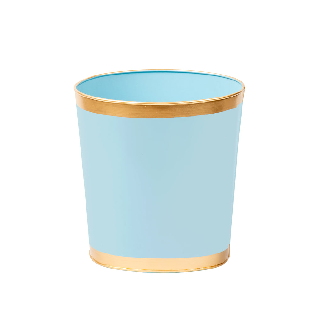 Mattie Oval Wastebasket - Cool Blue - Avail 09/21