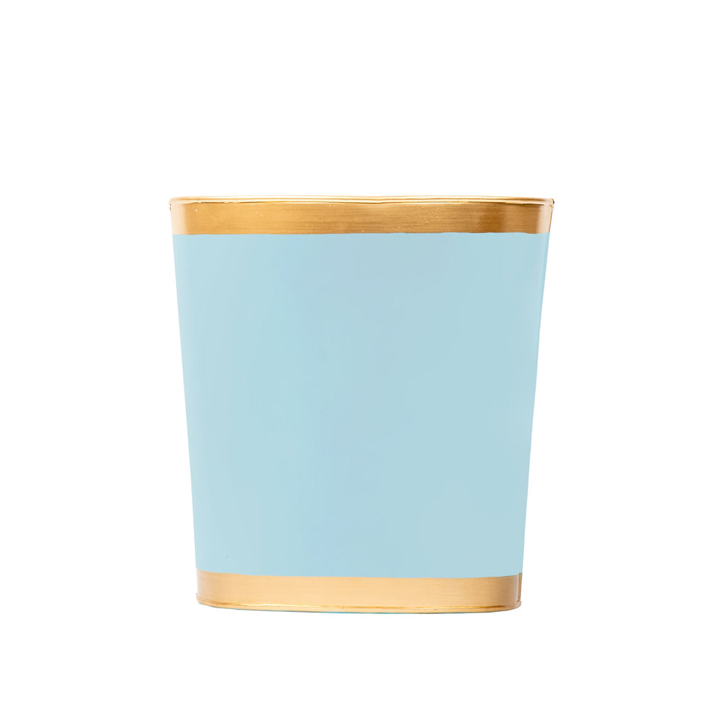 Mattie Oval Wastebasket - Cool Blue - Avail 09/21