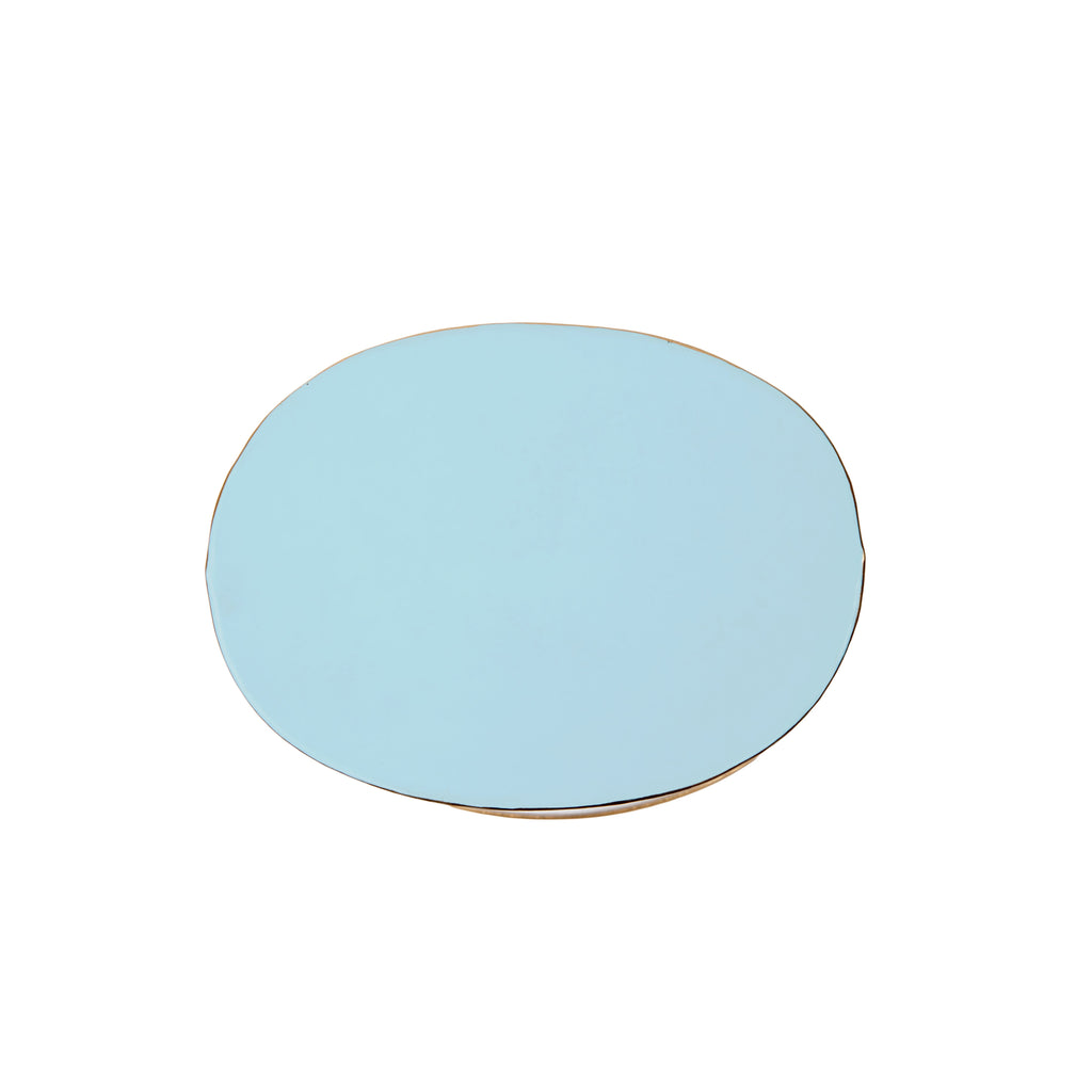 Mattie Oval Wastebasket - Cool Blue - Avail 09/21