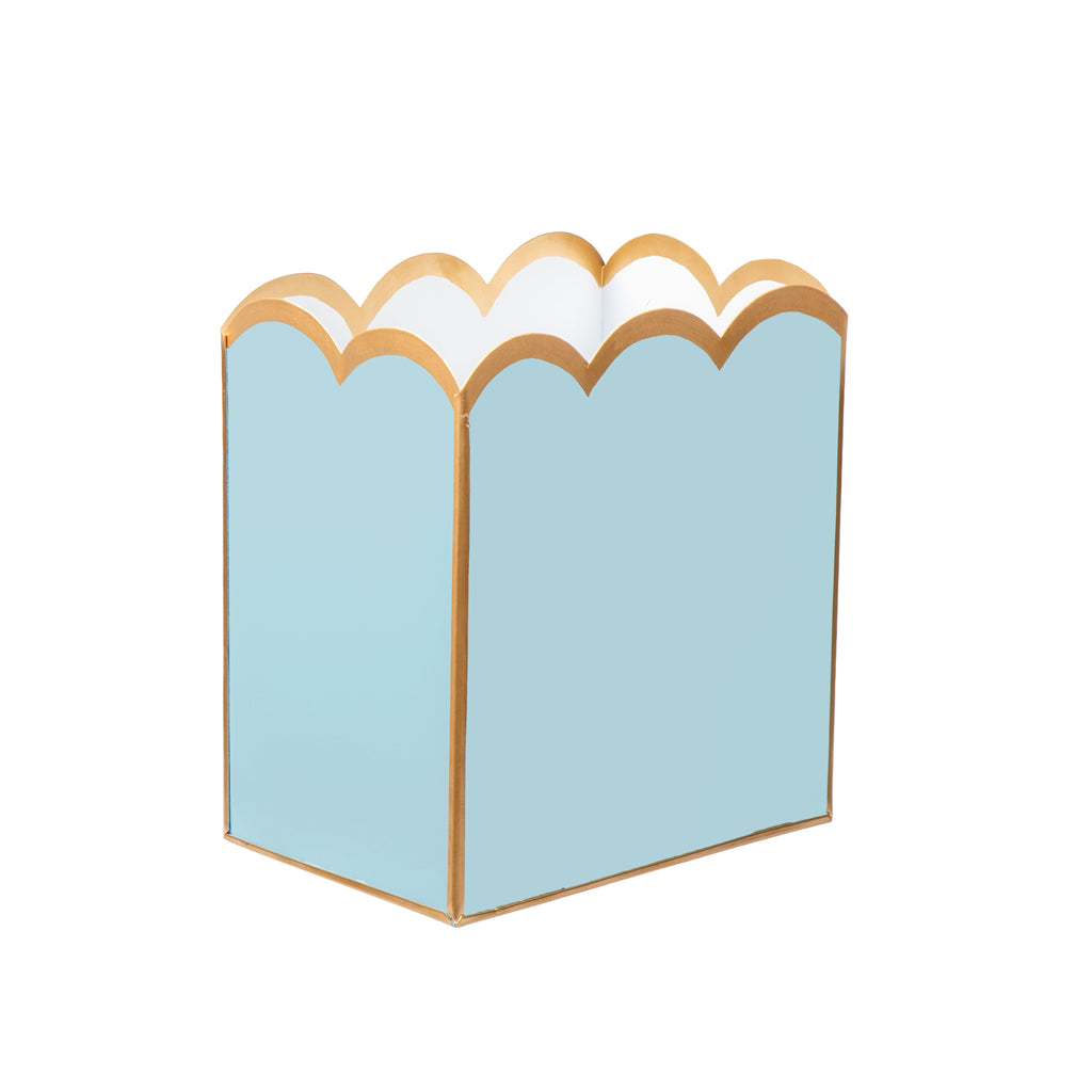 Gracie Scarlet Wastebasket Cool Blue & White - Avail 09/21