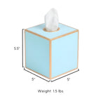Mattie Square Tissue Box Cover - Cool Blue - Avail 10/01