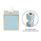Mattie Square Tissue Box Cover - Cool Blue - Avail 10/01
