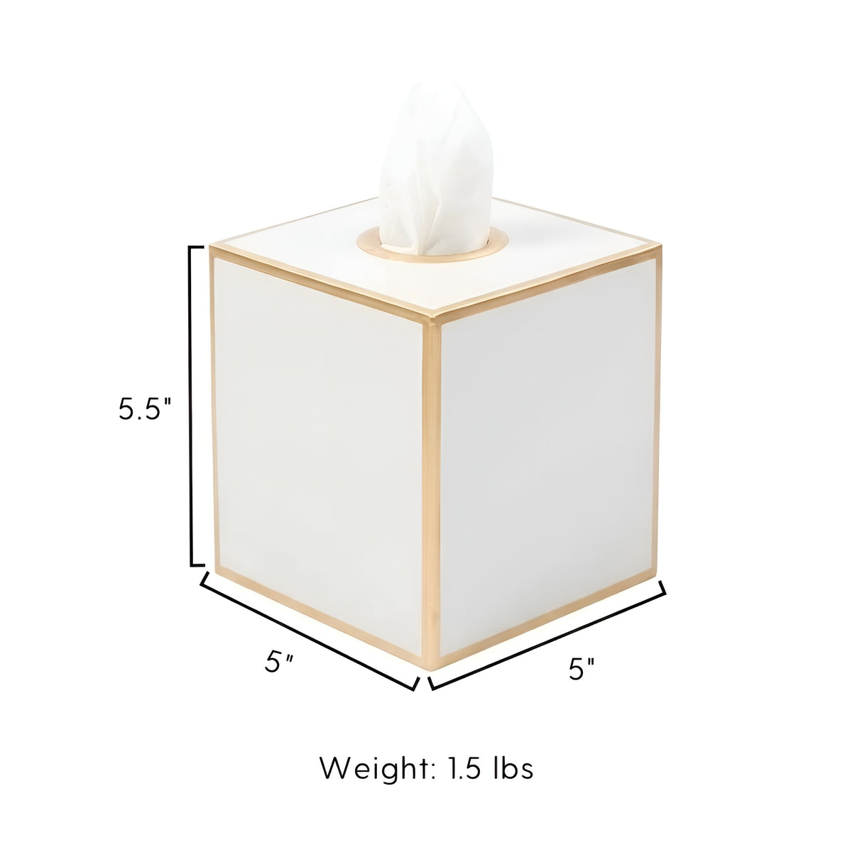 Mattie Square Tissue Box Cover - Avail 10/10