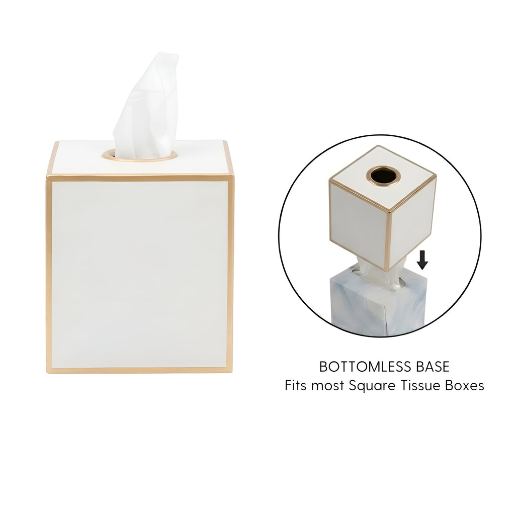 Mattie Square Tissue Box Cover - Avail 11/11
