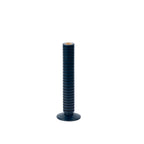 Mattie Medium Ribbed Taper Candle Holder 11" - Indigo Blue - Avail 11/21