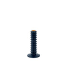 Mattie Short Spiral Taper Candle Holder - 9" - Indigo Blue - Avail 11/21