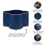 Mattie Quatrefoil Cachepot Planter