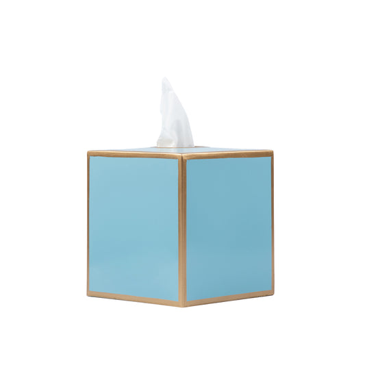 Mattie Square Tissue Box Cover Light Blue - Avail 5/5