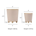 Mattie Round Cachepot Planter - Natural