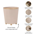 Mattie Round Cachepot Planter - Natural