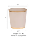 Mattie Oval Wastebasket