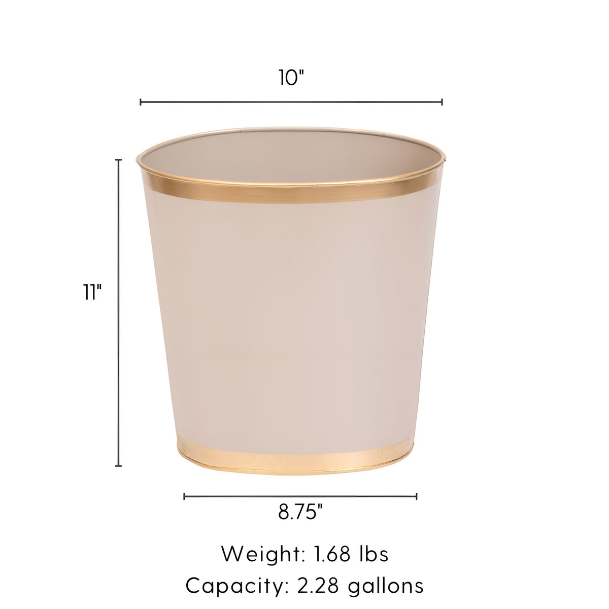 Mattie Oval Wastebasket