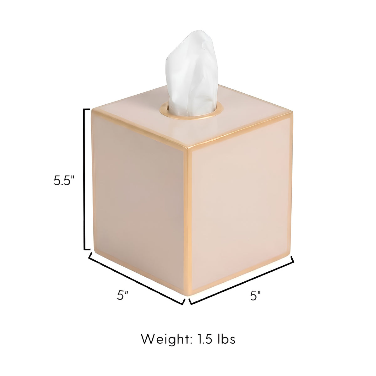 Mattie Square Tissue Box Cover