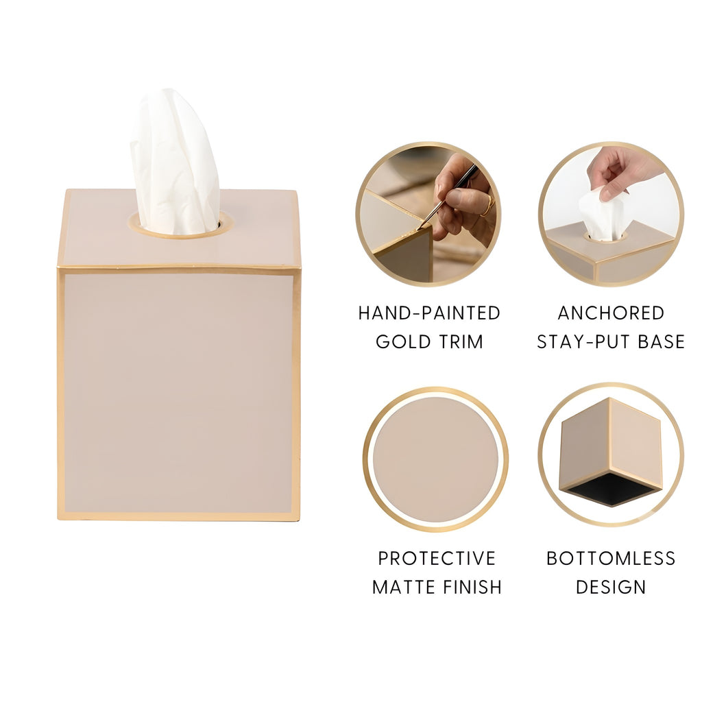 Mattie Square Tissue Box Cover