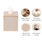 Mattie Square Tissue Box Cover