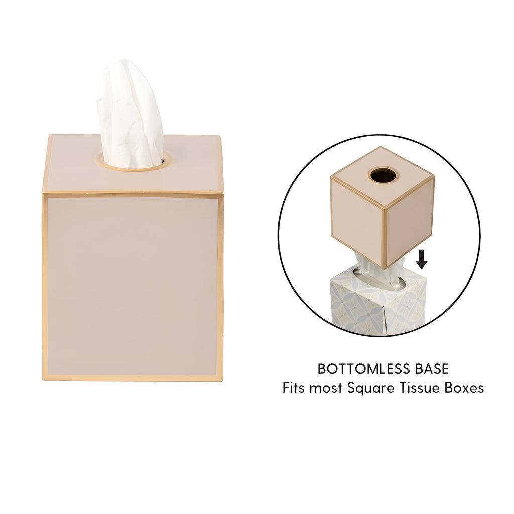 Mattie Square Tissue Box Cover