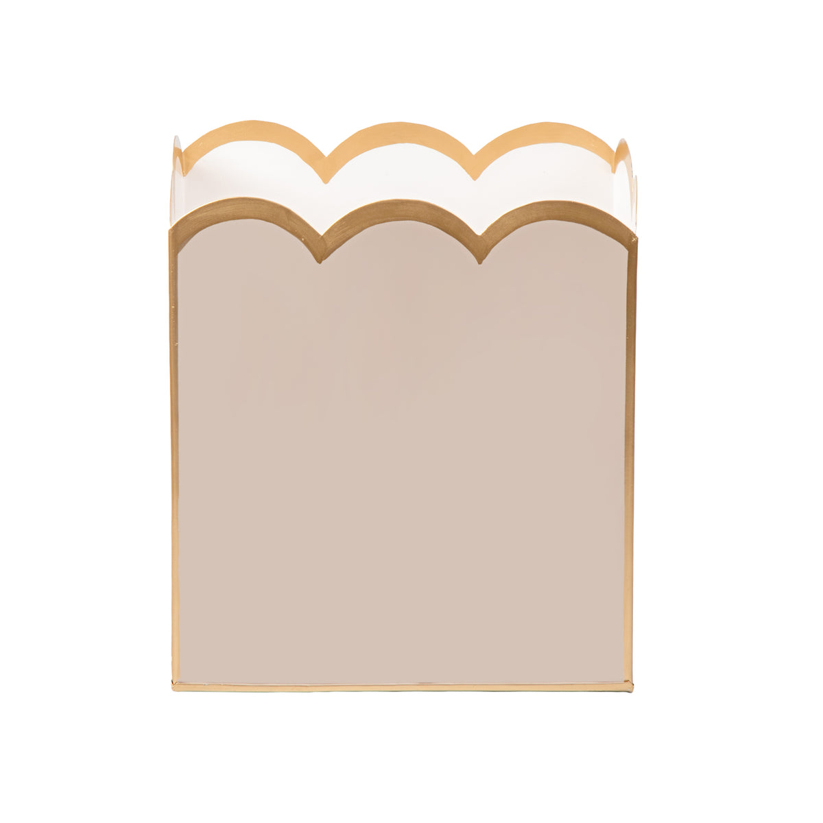Gracie Scarlett Wastebasket Natural & White - Avail 10/10