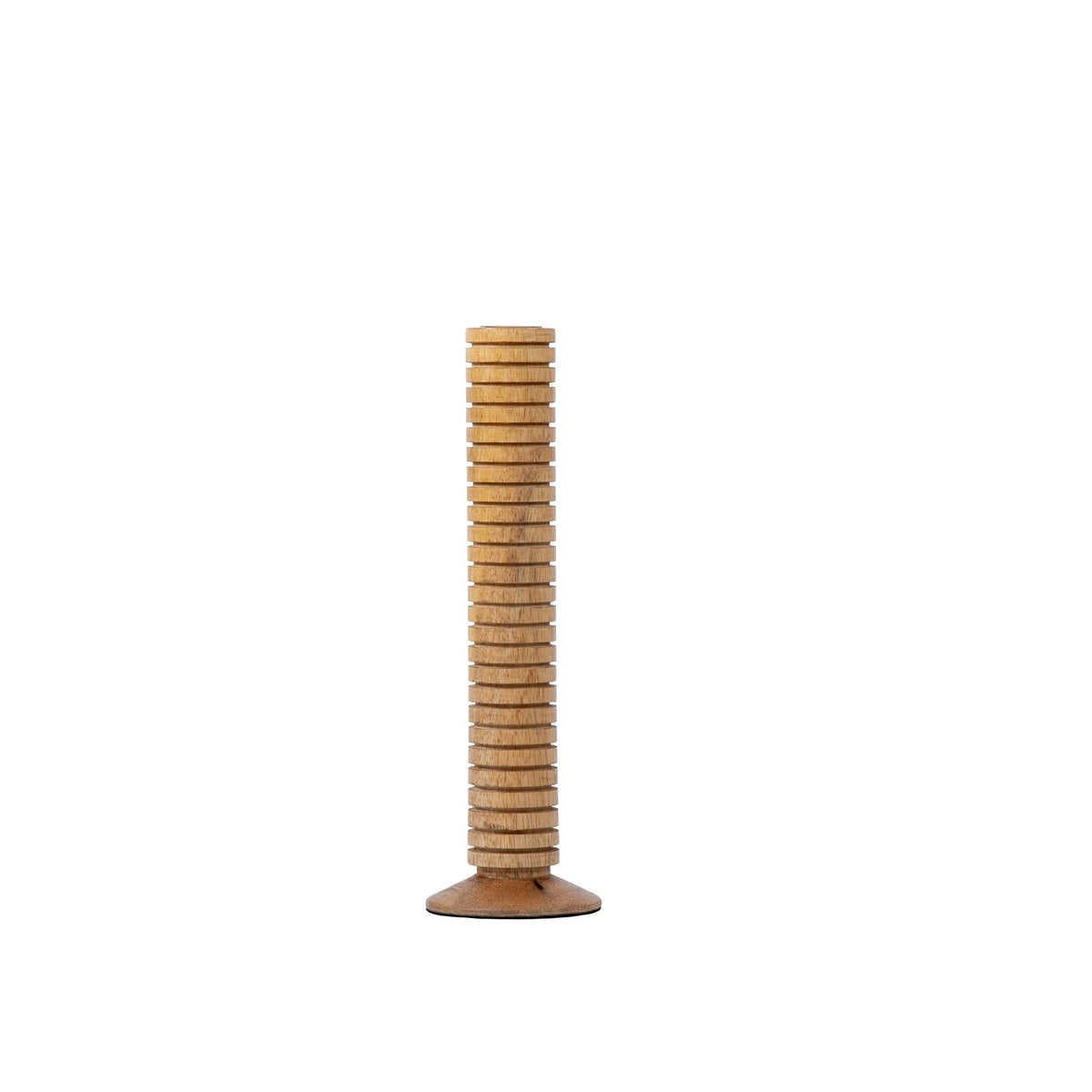 Mattie Medium Ribbed Taper Candle Holder 11" - Natural Finish - Avail 11/21