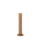 Mattie Medium Ribbed Taper Candle Holder 11" - Natural Finish - Avail 11/21