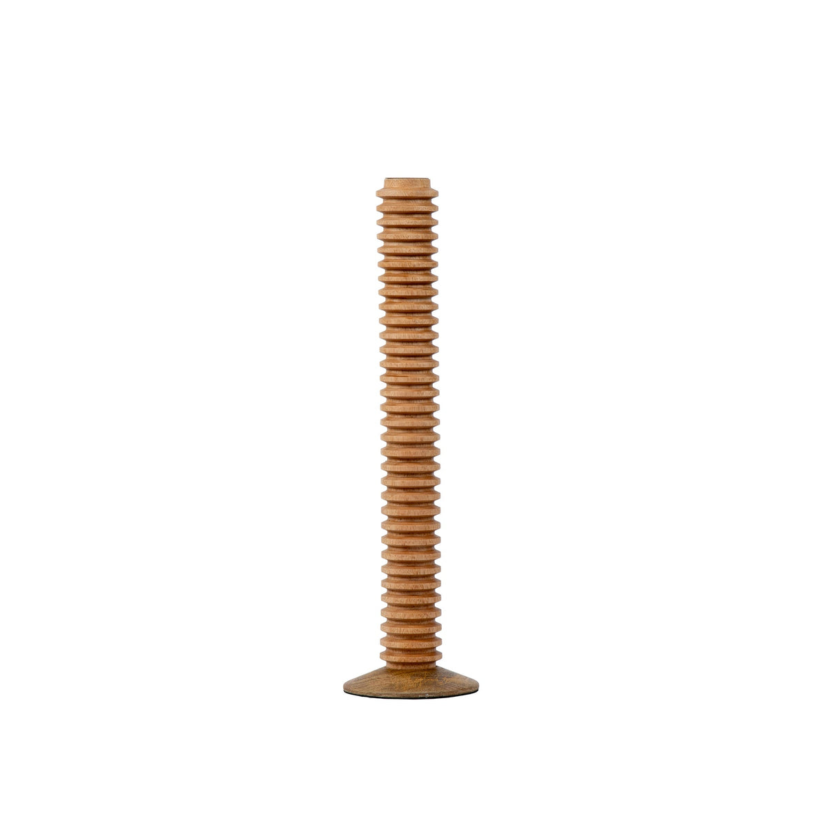 Mattie Tall Spiral Taper Candle Holder - 13" - Natural Finish - Avail 11/21